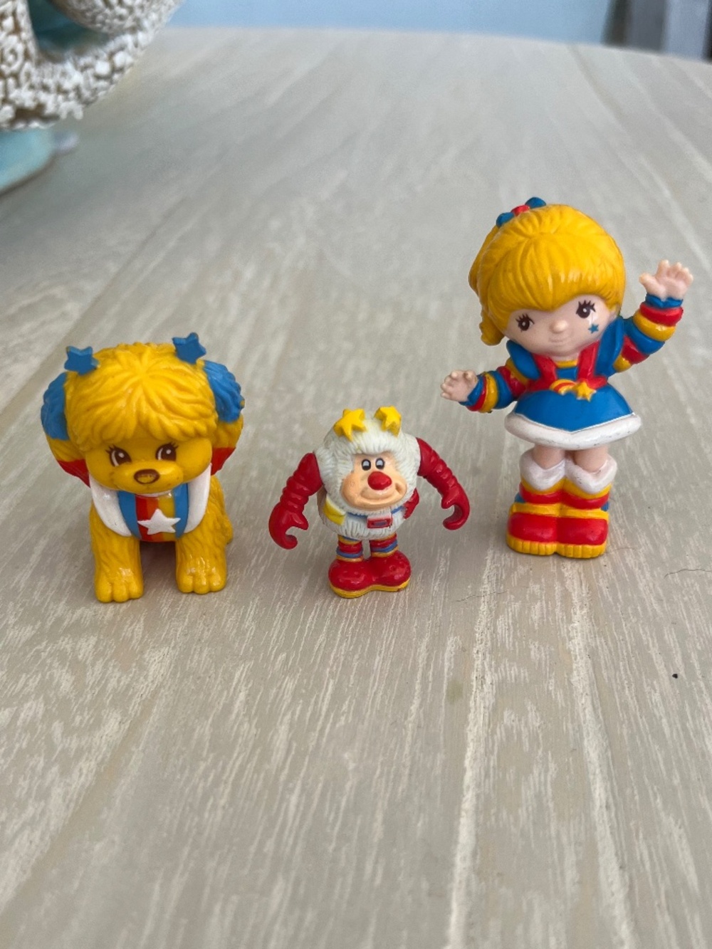 Vintage 1983 Rainbow Brite Twink & Puppy Brite PVC Figure Lot Hallmark Mattel